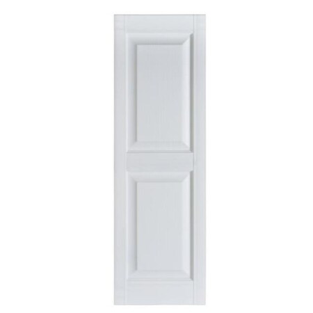 Mr Mxyzptlk Perfect Shutters IR521571049 Premier Raised Panel Exterior Decorative Shutters; Paintable - 15 x 71 in. IR521571049